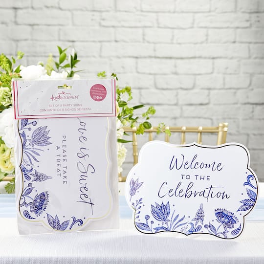 Kate Aspen® Blue Willow Décor Sign Kit